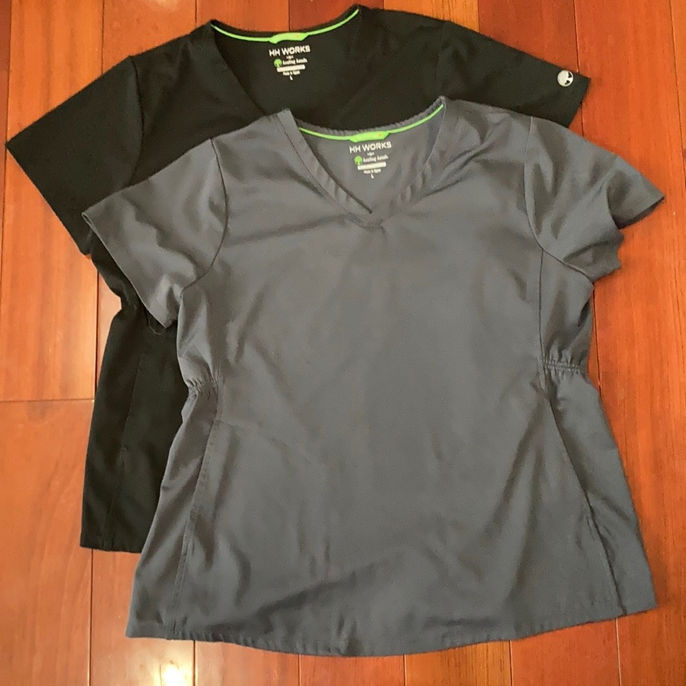 Maternity scrub tops